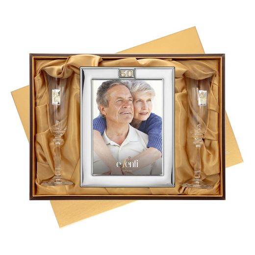 Set Portafotos Copes Aniversari 18x24cm EV9213/03C Aliances 50 Anys