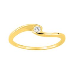 Anillo Solitario Oro 9Kts (9)9KLGD066Y Diamante Laboratorio 0,05ct
