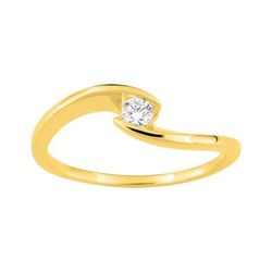 Anillo Solitario Oro 9Kts (9)9KLGD067Y Diamante Laboratorio 0,10ct