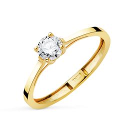 Solitario Oro 18Kts P4003-2OA 4 Garras Diamantes 0,50qtes g-vs1