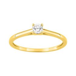 Solitario Oro 9kts Argyor-MRM (9)9KLGD022Y Diamante F-VS. SYNT 0.15CT