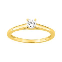 Solitario Oro 9kts Argyor-MRM (9)9KLGD024Y Diamante F-VS. SYNT 0.25CT