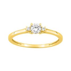 Solitario Oro 9kts Argyor-MRM (9)9KLGD043Y 3 Diamantes F-VS. SYNT 0.22CT