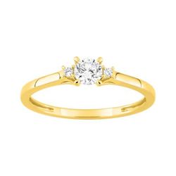 Solitario Oro 9kts Argyor-MRM (9)9KLGD044Y 3 Diamantes F-VS. SYNT 0.27CT