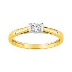 Solitario Oro Bicolor Blanco 9kts Argyor-MRM (9)9KLGD037X Diamante F-VS. SYNT 0.15CT
