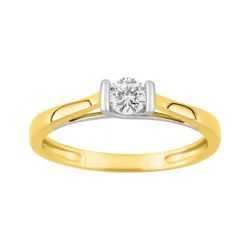 Solitario Oro Bicolor Blanco 9kts Argyor-MRM (9)9KLGD038X Diamante F-VS. SYNT 0.20CT
