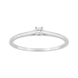 Solitario Oro Blanco 9kts Argyor-MRM (9)9KLGD020W Diamante F-VS. SYNT 0.05CT