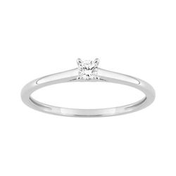 Solitario Oro Blanco 9kts Argyor-MRM (9)9KLGD021W Diamante F-VS. SYNT 0.10CT