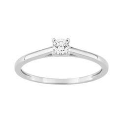 Solitario Oro Blanco 9kts Argyor-MRM (9)9KLGD022W Diamante F-VS. SYNT 0.15CT