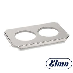 Soporte Cubierta Acero Elma 1110262 2 Vasos Para Lavadoras Elmasonic 30/40