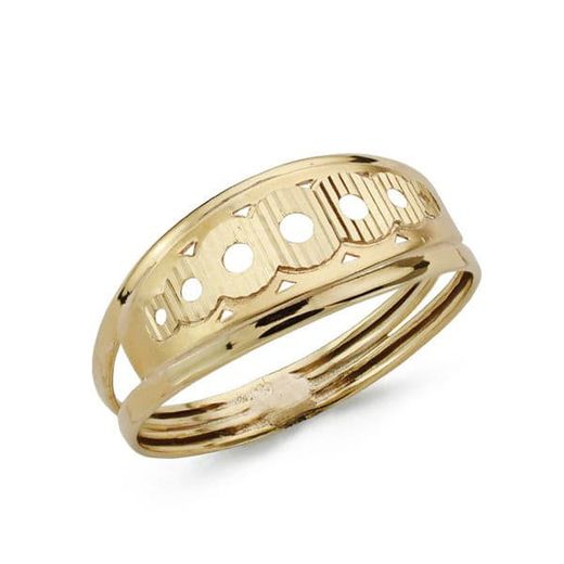 9kt Gold Ring 9K19276 Carved