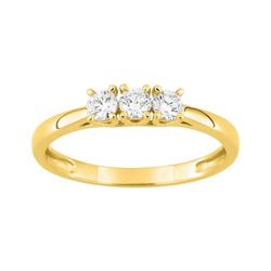 Sortija Oro 9kts Argyor-MRM (9)9KLGD001Y 3 Diamantes F-VS. SYNT 0.30CT