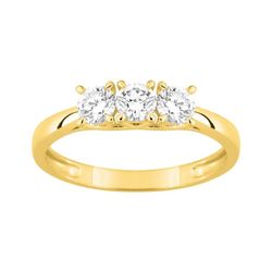 Sortija Oro 9kts Argyor-MRM (9)9KLGD002Y 3 Diamantes F-VS. SYNT 0.60CT