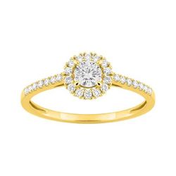 Sortija Oro 9kts Argyor-MRM (9)9KLGD032Y Diamantes F-VS. SYNT 0.45CT