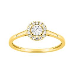 Sortija Oro 9kts Argyor-MRM (9)9KLGD034Y Diamantes F-VS. SYNT 0.28CT