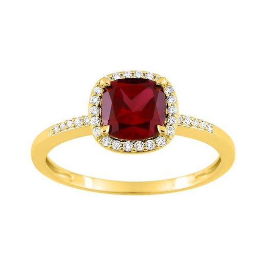 Anel de ouro 9kt Argyor-MRM (9)9KLGR115Y Rubi Diamantes F-VS SYNT 1,35CT