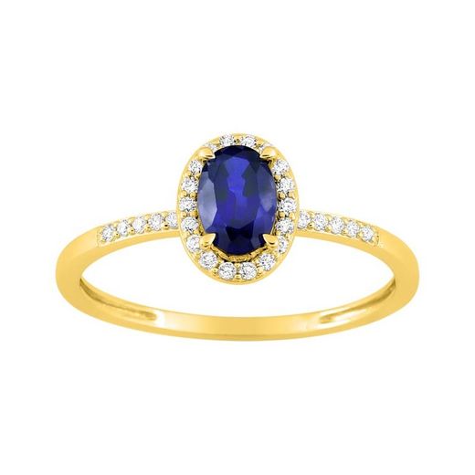 9kt Gold Ring Argyor-MRM (9)9KLGS101Y Sapphire Diamonds F-VS SYNT 0.65CT