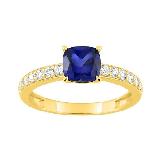 9kt Gold Ring Argyor-MRM (9)9KLGS113Y Sapphire Diamonds F-VS SYNT 1.35CT