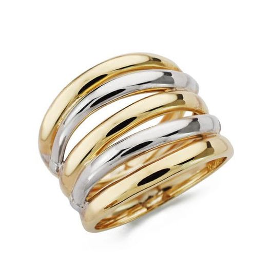 9kt Gold Bicolor Silver Ring 9K14993