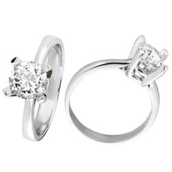 Sortija Oro Blanco 18kts 0109534 Diamante Laboratorio 1,50 cts