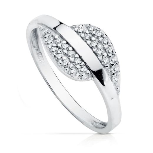 9kt White Gold Ring 9K19120 Zirconia