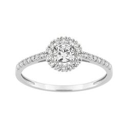 Sortija Oro Blanco 9kts Argyor-MRM (9)9KLGD031W Diamantes F-VS. SYNT 0.40CT