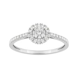 Sortija Oro Blanco 9kts Argyor-MRM (9)9KLGD032W Diamantes F-VS. SYNT 0.45CT