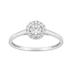 Anillo Oro Blanco 9Kts (9)9KLGD034W Diamantes Laboratorio 0,28ct