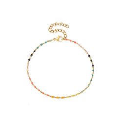 Tobillera Acero Dorado 20+5cm TAL0001DOMTXX Enamel Multicolor