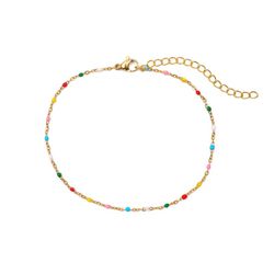 Tobillera Acero Dorado 20+5cm TAL0001DOVAXX Enamel Multicolor