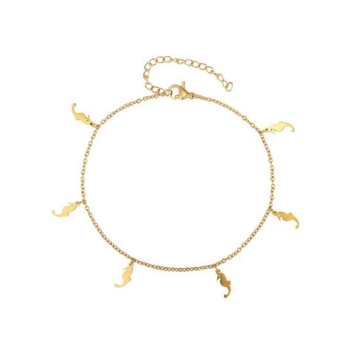 Bracelet de Cheville Acier Doré 20+5cm TAL0009DOXXXX Hippocampe