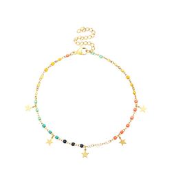 Tobillera Acero Dorado 20+5cm TAL0024DOVA Estrellas