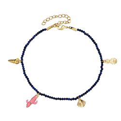 Tobillera Bronce 20+5cm TBM0001DOLP Lapislazuli Charms Del Mar
