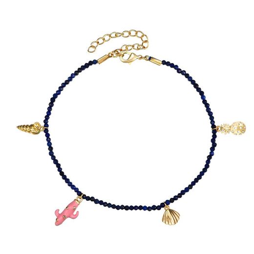 Tobillera Bronce 20+5cm TBM0001DOLP Lapislazuli Charms Del Mar