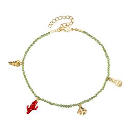 Tobillera Bronce 20+5cm TBM0001DOPR Prehnita Charms Del Mar