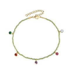 Tobillera Bronce 20+5cm TBM0003DOPR Prehnita Charms