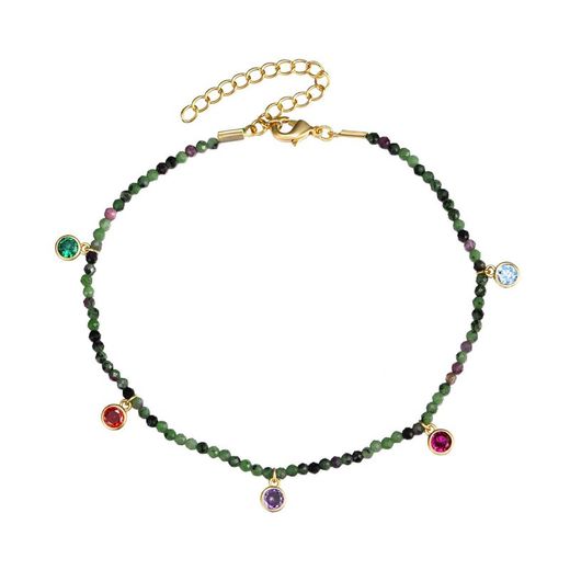 Tobillera Bronce 20+5cm TBM0003DORZ Rubi Zoisita Charms