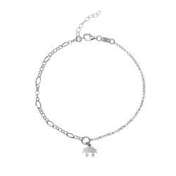 Tobillera Plata 21+3cm TOL0017RH Cangrejo