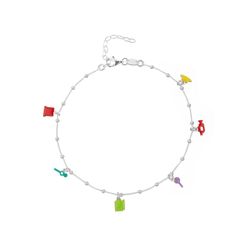 Tornozeleira Prata 21+5cm TOL0026PLMT Cinema Esmalte