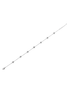 Tobillera Plata Mujer PTOB14 Estrellas