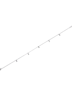 Tobillera Plata Mujer PTOB38 Estrellas Circonitas