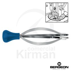 Útil Presto N°3 Bergeon Acero/Aluminio 55032 Extractor Ruedas Cronógrafos